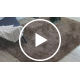 Tapijt BUENOS 6650 shaggy effen, enkele kleur donker beige