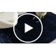 Tapijt VISCO donkerblauw 10 pluche, IMITATIE KONIJNEJ BONT