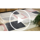 Tapijt FUSION 0213 wit / donker rozekleuring - Geometrisch, modern, abstract